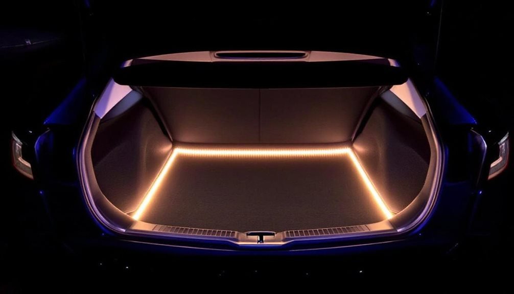 frunk led strip visibility