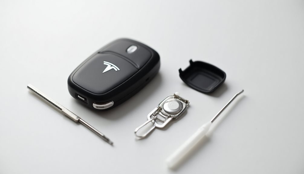 replace tesla key fob battery