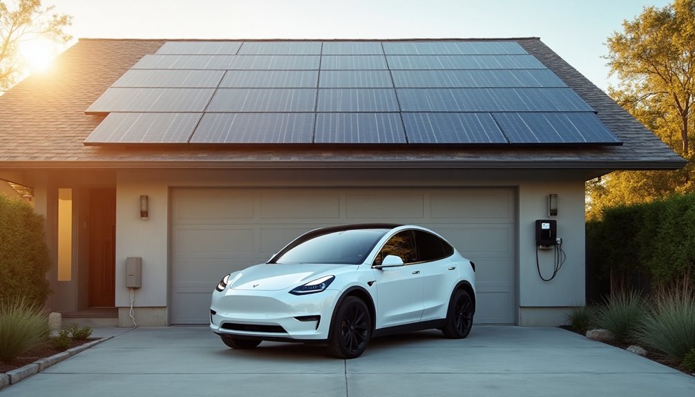 solar powered tesla charging system