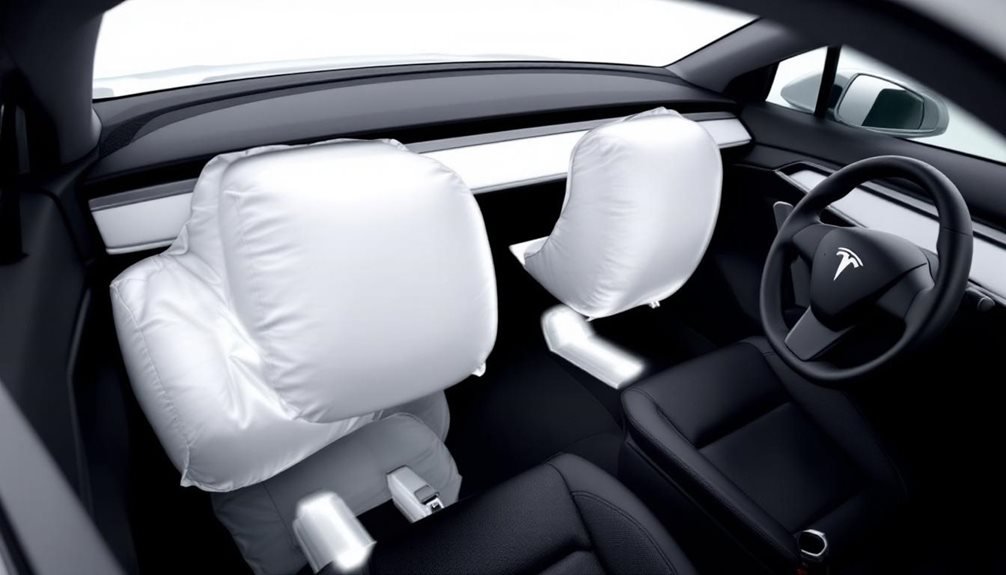 tesla airbags improve safety