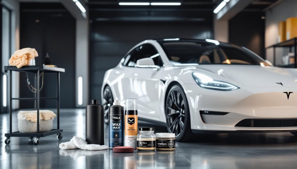tesla car wax options