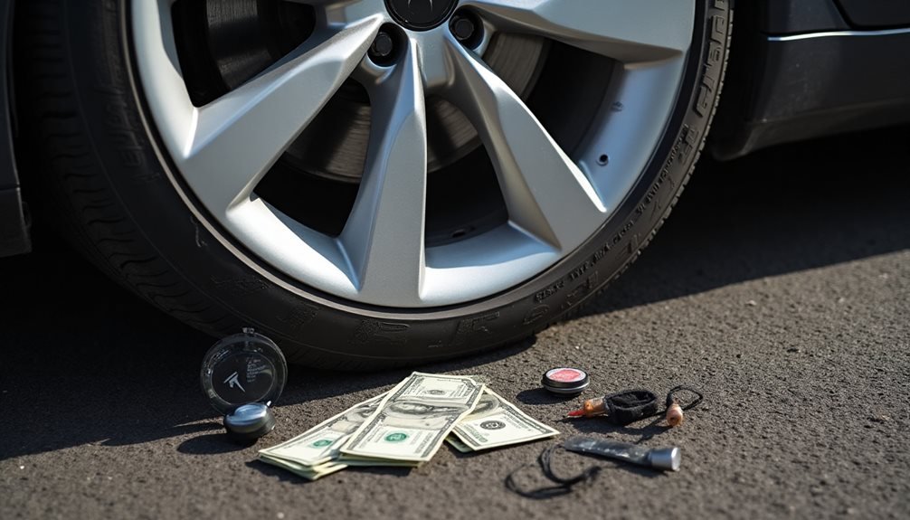 tesla flat tire repair costs
