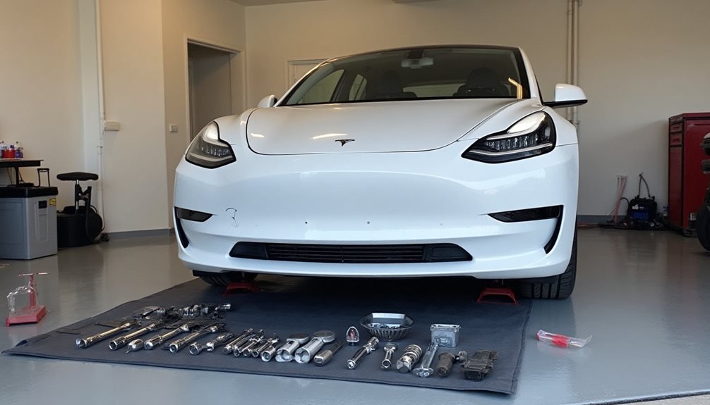 tesla front bumper replacement guide