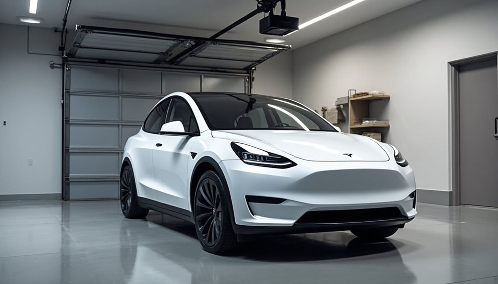 tesla garage door integration complexities