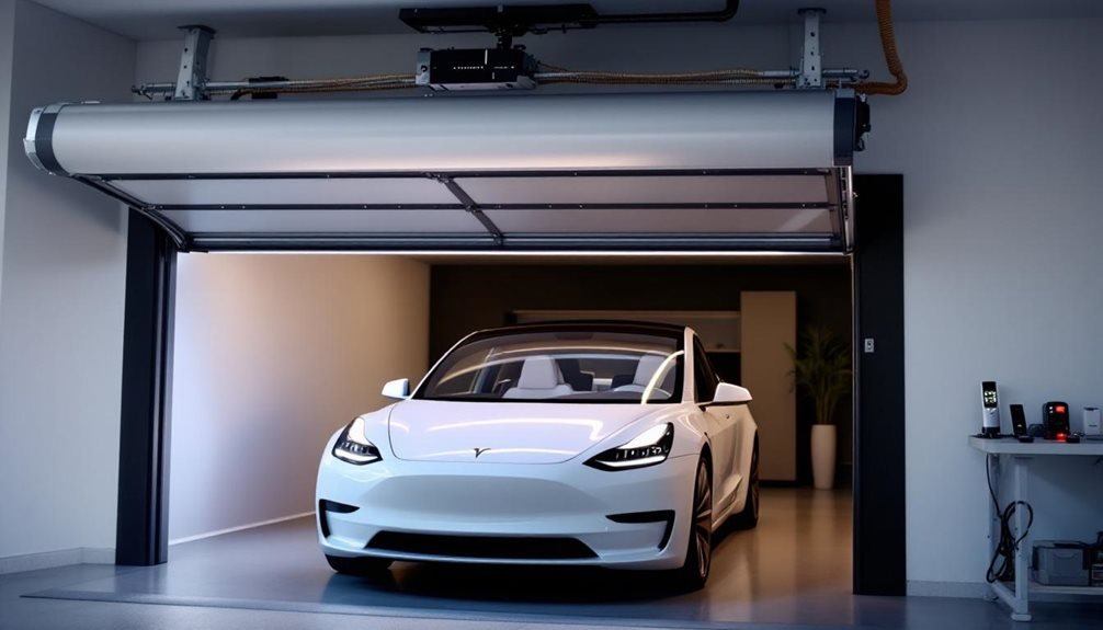 tesla garage opener integration