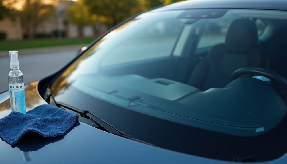 tesla glass cleaning techniques