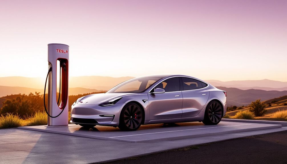 tesla range and charging