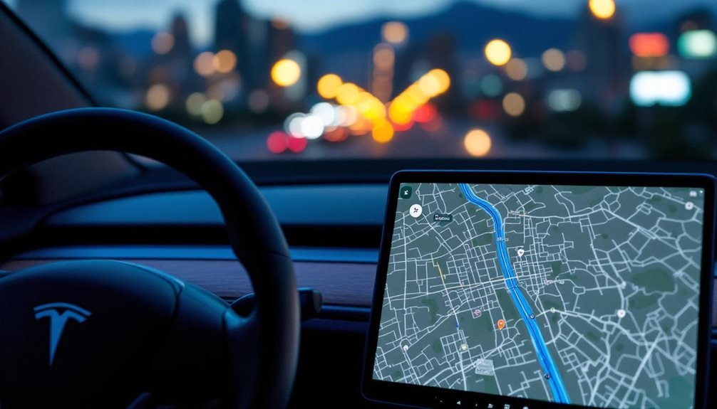 tesla s navigation system details