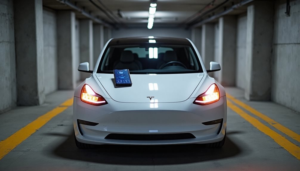 tesla summon remote car movement