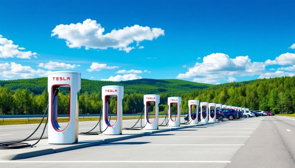 tesla superchargers enhance ontario travel