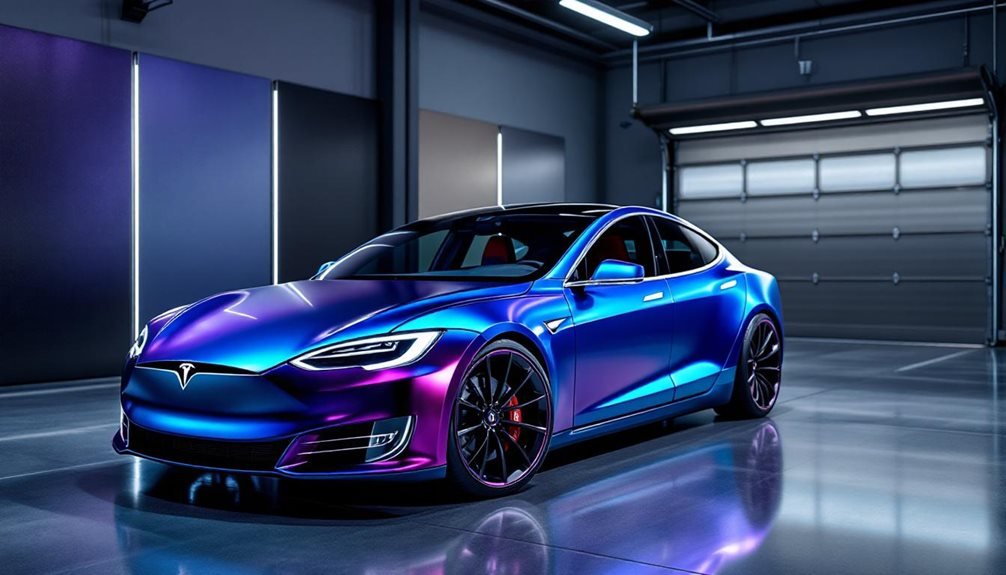 tesla wrap color trends