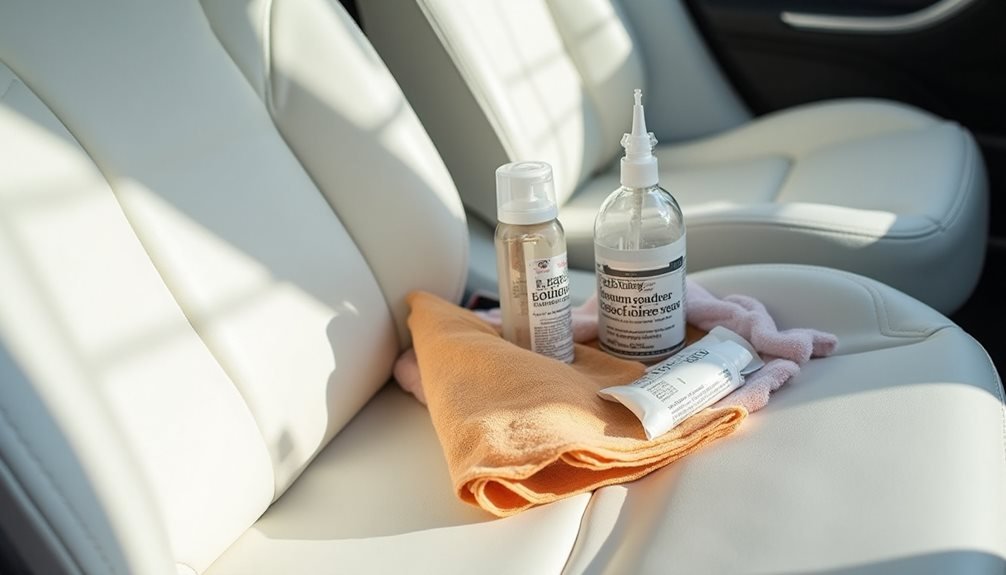 white tesla seat maintenance tips