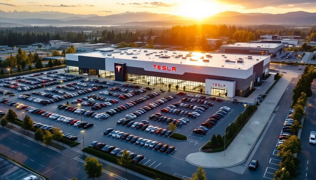 tesla opens ev hub
