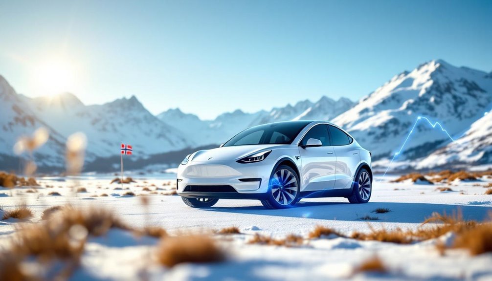 tesla breaks norwegian sales drought