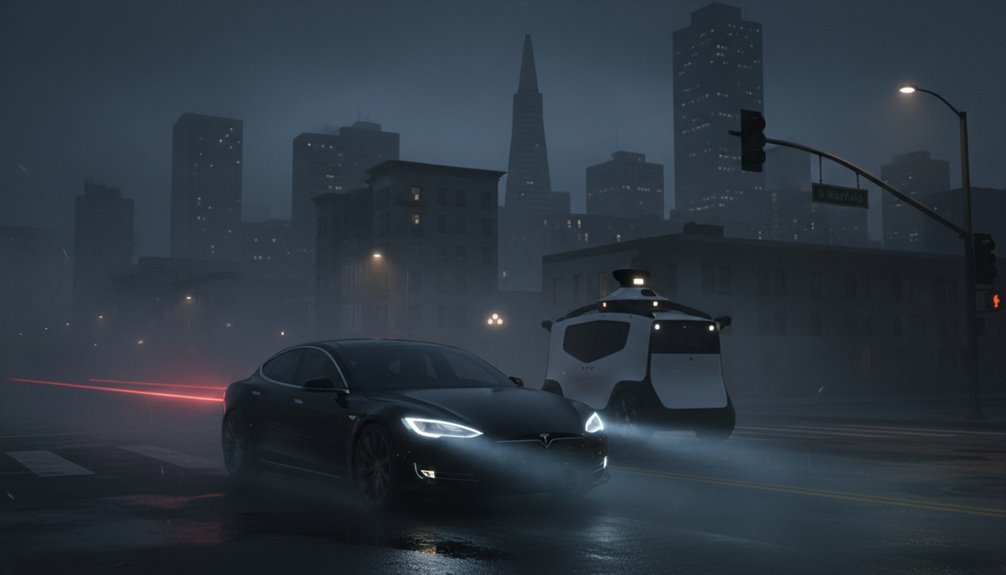 tesla advances waymo stalls