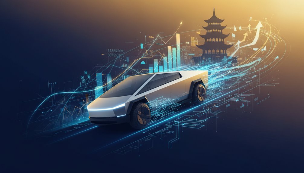 tesla stock surges globally